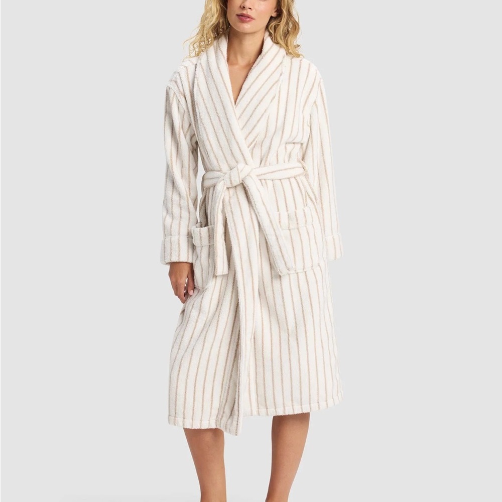 Cozy Earth Striped Luxe Women's Bathrobe